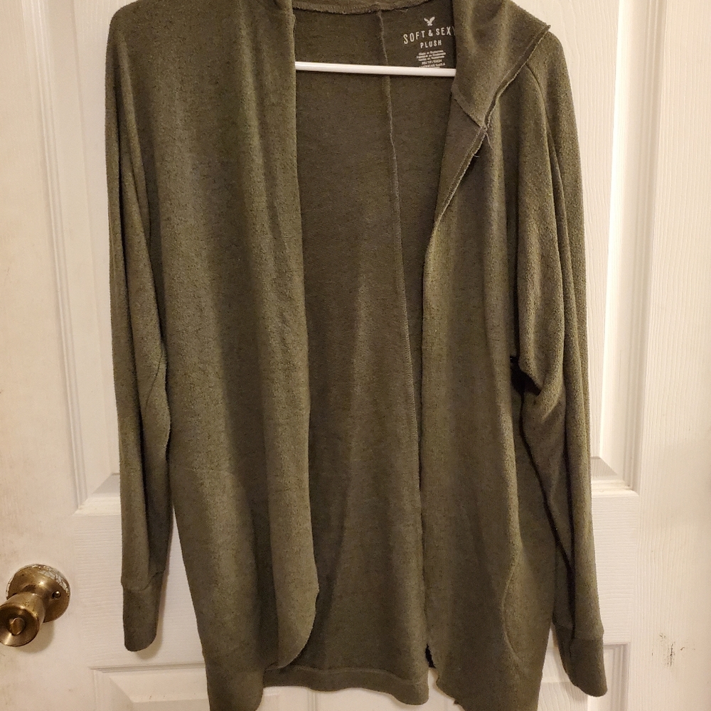 American Eagle soft & sexy women's hoodie cardigan